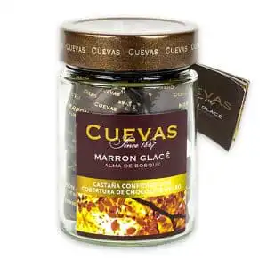 Castane Confiate în ciocolată neagră 160g